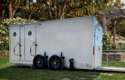 ADA  2 Stall Portable Restroom Trailer