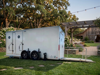 ADA + 2 Stall Portable Restroom Trailer