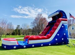 Red White and Blue Water Slide 
