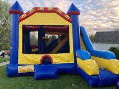Castle Bounce House with Slide and Pop Up Obstacles