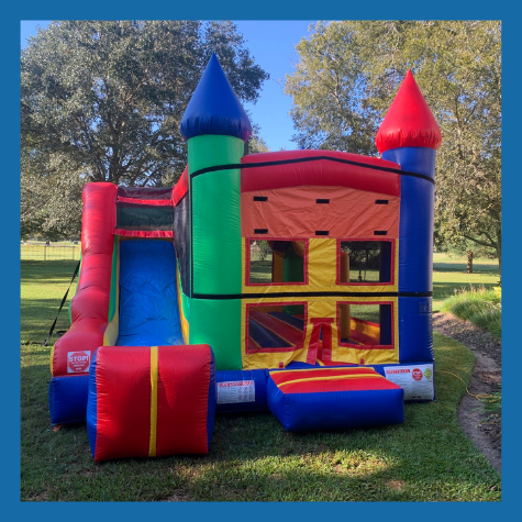 Bounce castle and slide (Water) | Party Rentals of Houston | inflatable ...