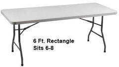 6 Ft. Table