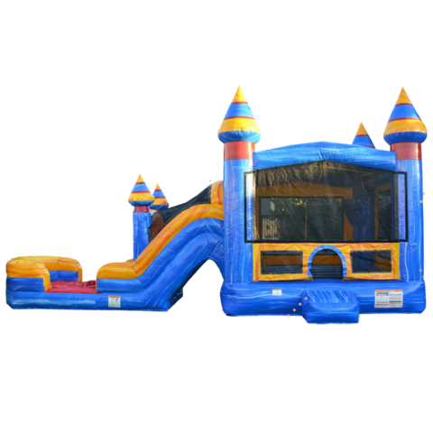 Blue Castle with Water Slide
