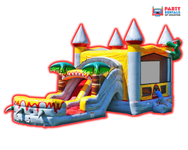 TRex Castle with Dry Slide