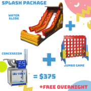 Water Slide + Jumbo Game + Concessions