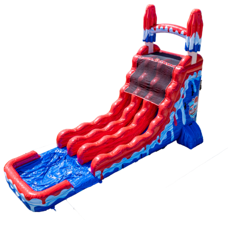 Red White and Cool 20ft Water Slide