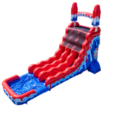 20ft Red White and Cool Water Slide