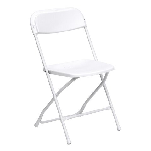 White Folding Chairs (Bundle of 10)