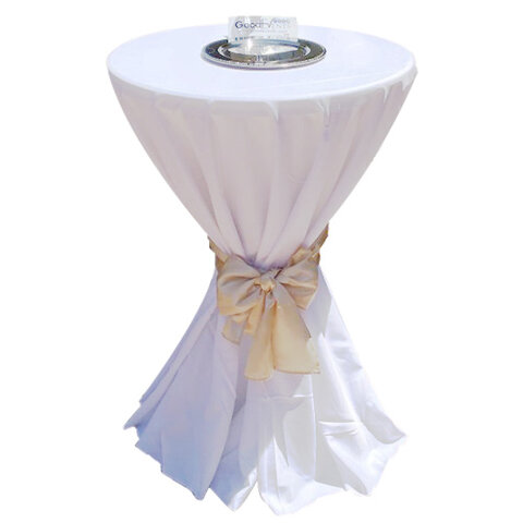 Round Polyester Bistro Tablecloth 120
