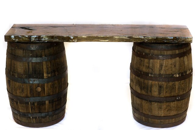 Whiskey Barrel Table / Bar