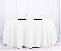 Round Polyester Tablecloth - 120" 