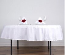 Round Polyester Tablecloth - 90"