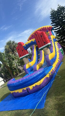 16ft Popsicle Single Lane Water Slide