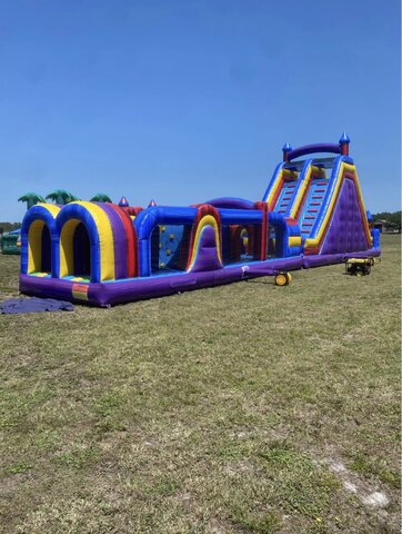 60ft Obstacle W/20ft Tall Slide