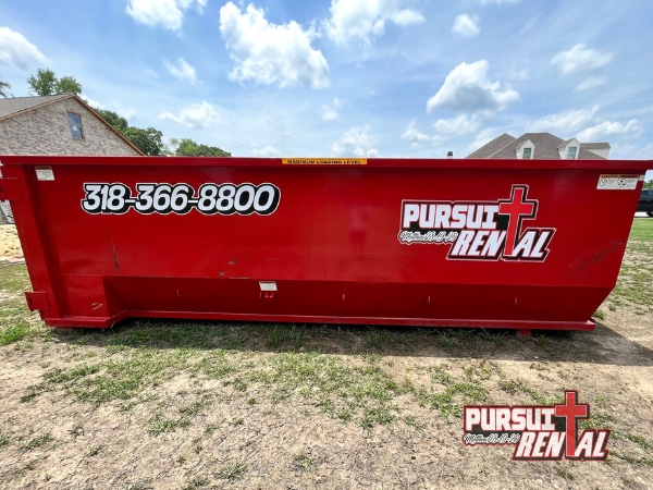 Pursuit Rental offers hassle-free dumpster rental services for all your waste management needs in Bastrop, Louisiana.