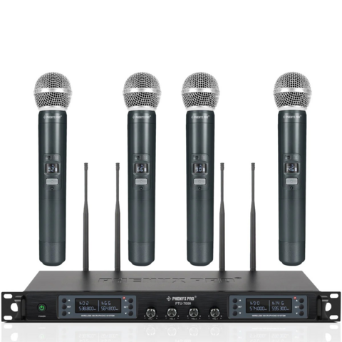Set of 4 Wireless Microphone 