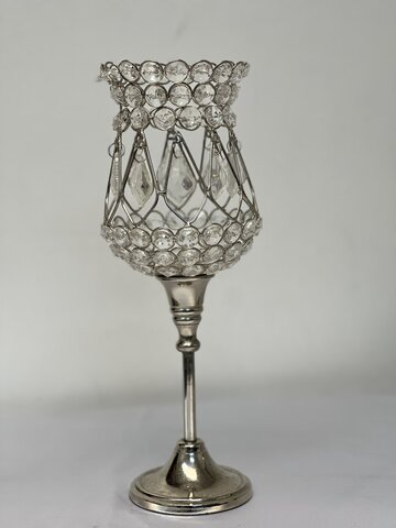 Crystal Candle Holders, Tall Crystal Wedding Candlestick Holders Pillar Candelabra Stand