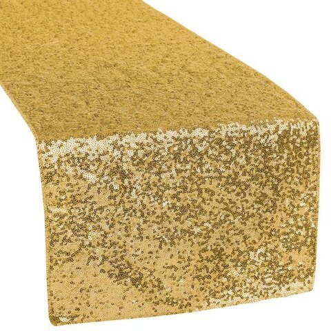 Gold Sequin Table Runner