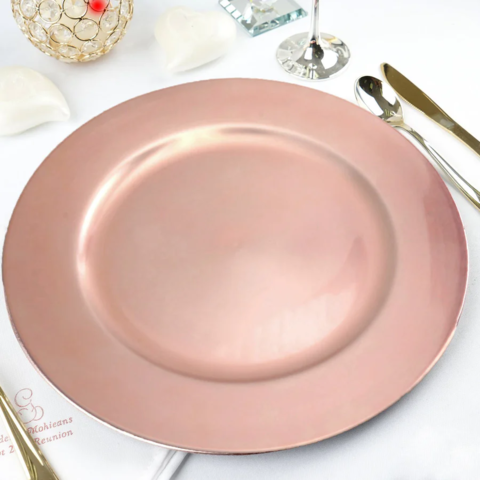 13” Rose Gold ACRYLIC CHARGER PLATE