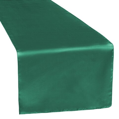 Dark Green Satin  Runner