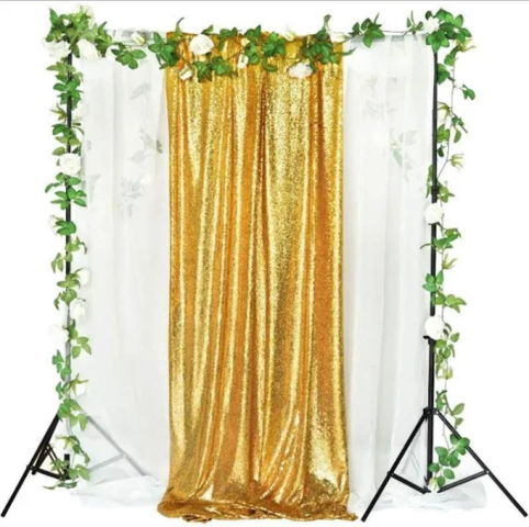 Sequin Gold Drapes