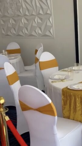 GOLD CHAIR SASHES 