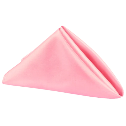 PINK NAPKINS 17X17 (SATIN)