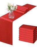 Red satin Table Runners 