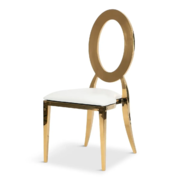 Oval Gold chair 