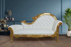 White Gold Love Seat Throne 