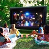 Outdoor Movie with Seats