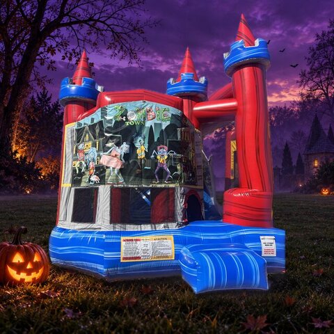 Halloween Zombie Town bounce house, see all Halloween rentals