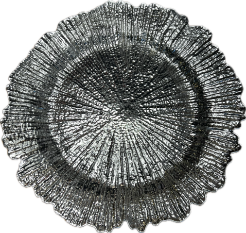 Reef Silver Charger Plate - 13