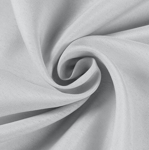 Silver Round Satin TableCloth - 120
