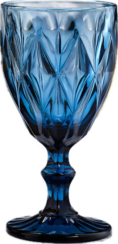 Blue Vintage Wine Goblet - 12oz (25)