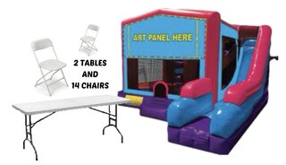 C7 Combo Pink/Purple with 2 Tables and 14 Chairs