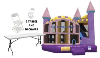 5 IN 1 Dazzling Combo with 2 Tables and 14 Chairs Pack 