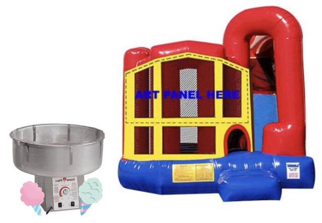 Backyard Combo Red/Blue and Cotton Candy Machine Fun Pack