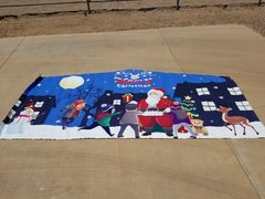 Christmas Santa themed banner