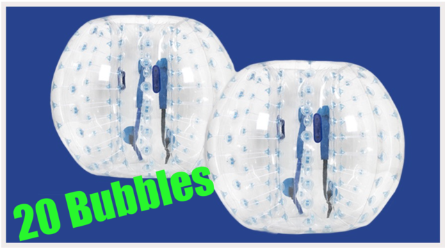 Bubble Soccer set of 20 hourly