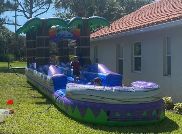 Midnight Rush Slip and Slide with Pool
