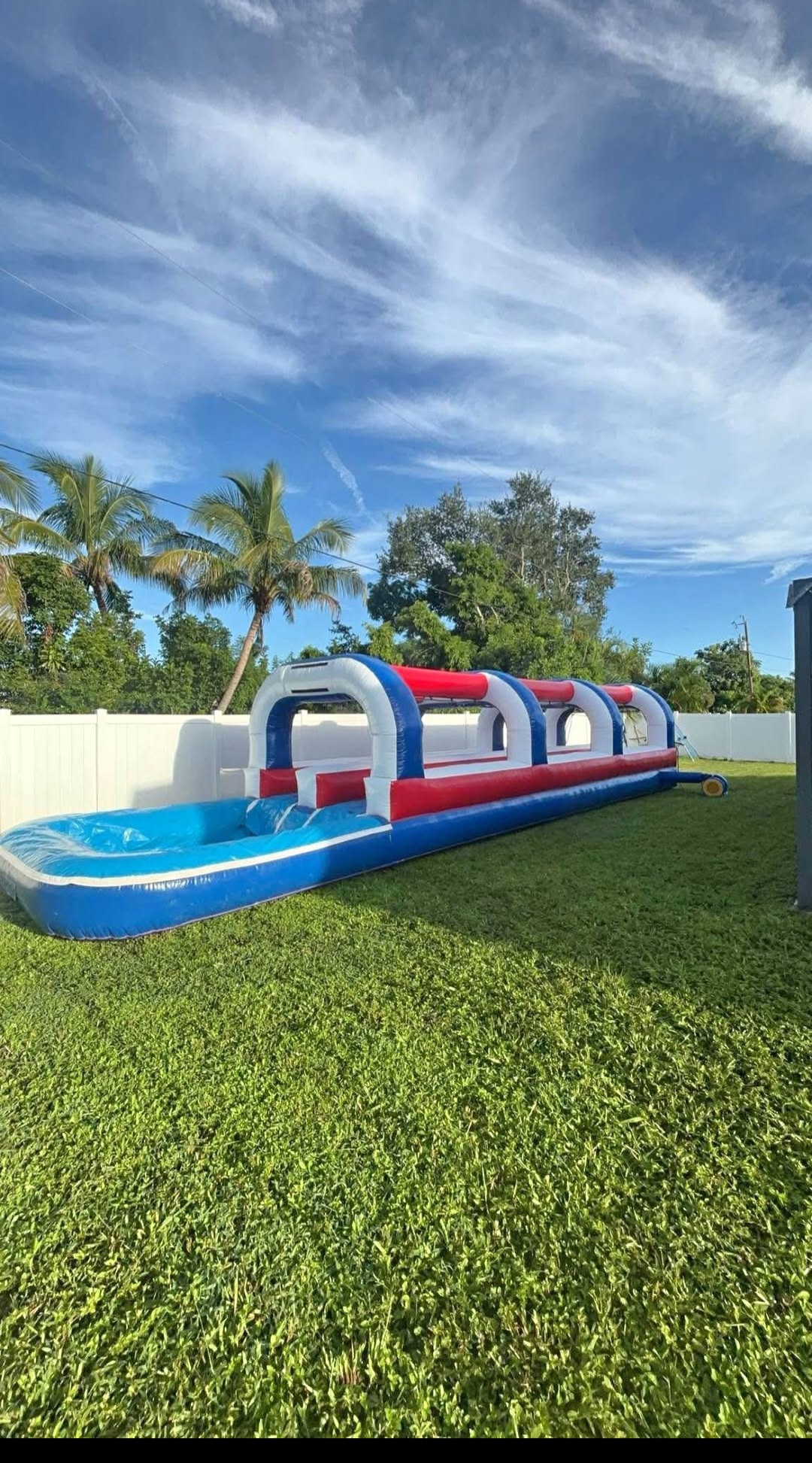 Red White and Zoom Dual Lane Slip & Slide