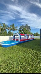  Red White and Zoom Dual Lane Slip N Slide