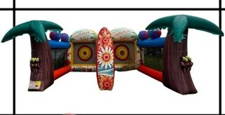 Tropical Axe Throw (Inflatable Double Lane)