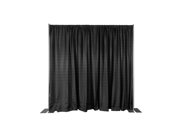 Pipe and drape (Black Drape)