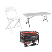 Tables, Chairs, & Generators 
