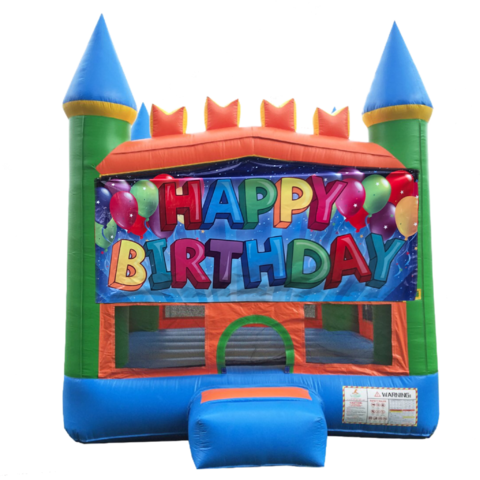 Happy Birthday 13'x13' Pastel Castle Fun House