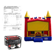 Fun House Castle 13'x13' + Generator + Insurance Certificate 