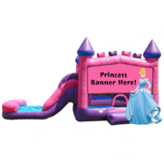 Princess Castle Pink Combo 4 in 1 WATERSLIDE