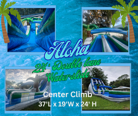 Aloha 24' Double Lane Waterslide
